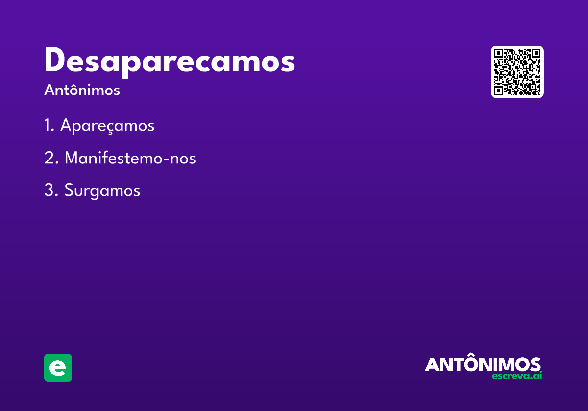 desaparecamos