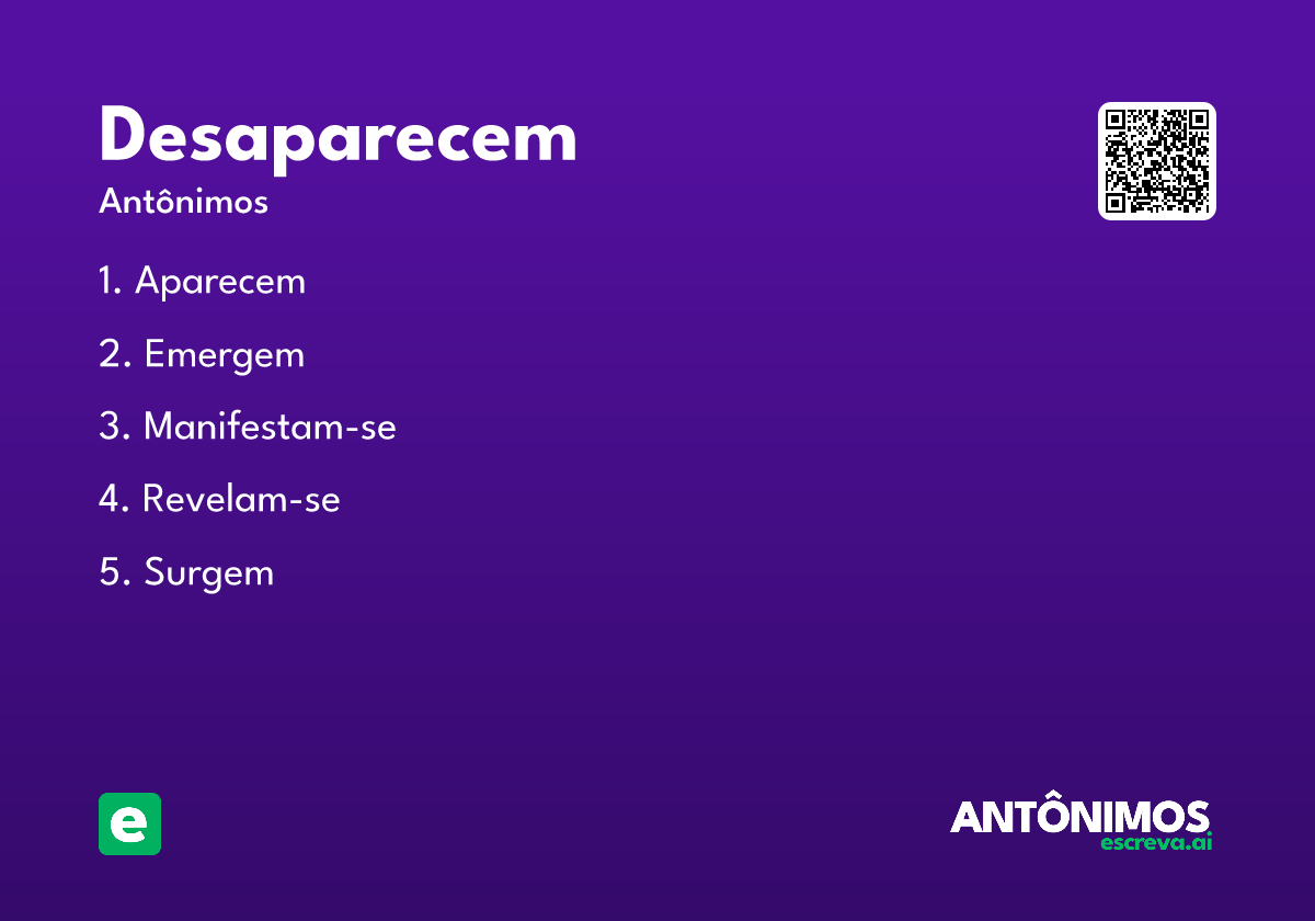 desaparecem