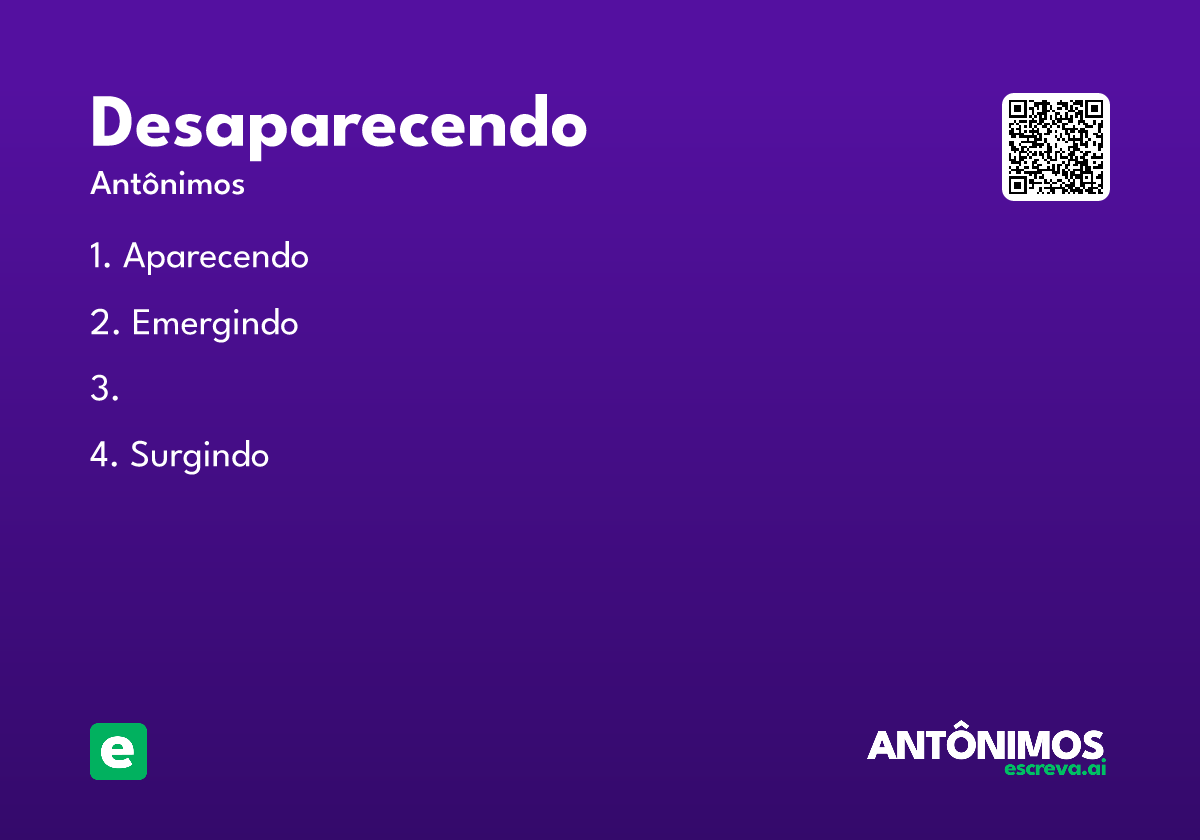 desaparecendo