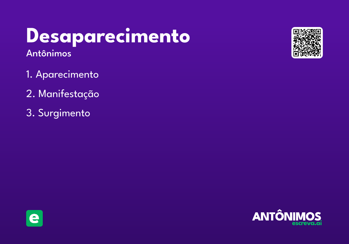 desaparecimento