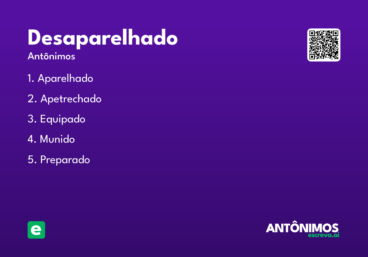 desaparelhado