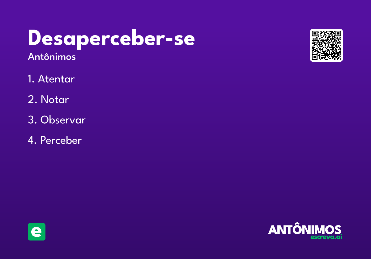desaperceber-se