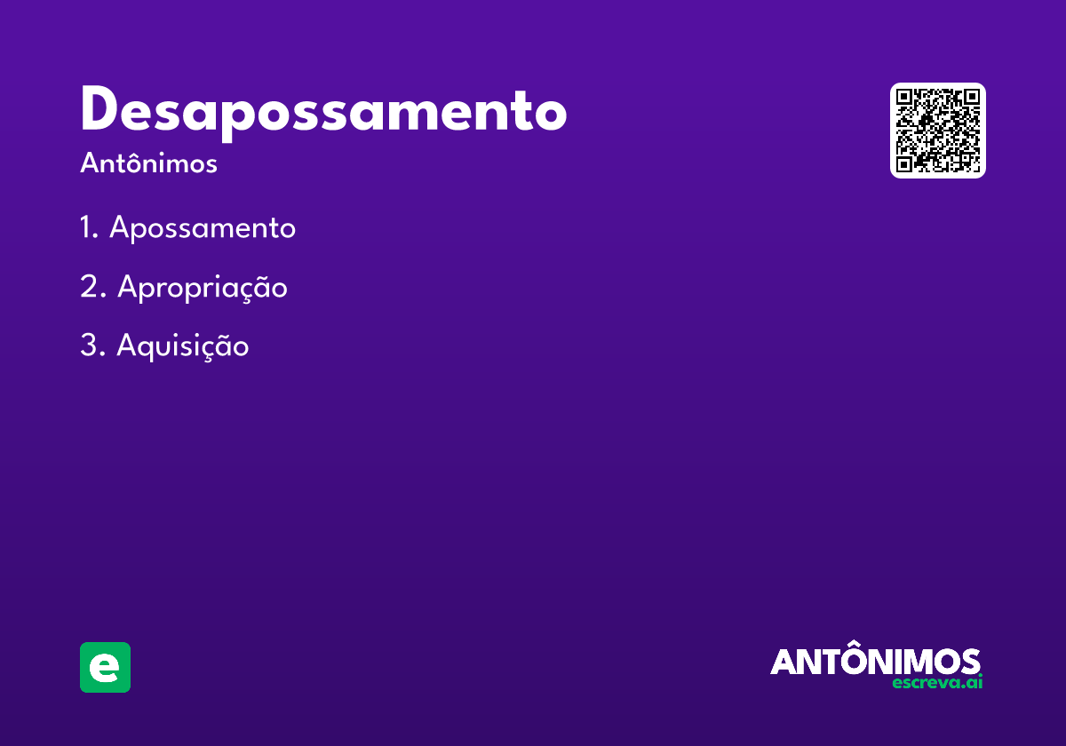 desapossamento