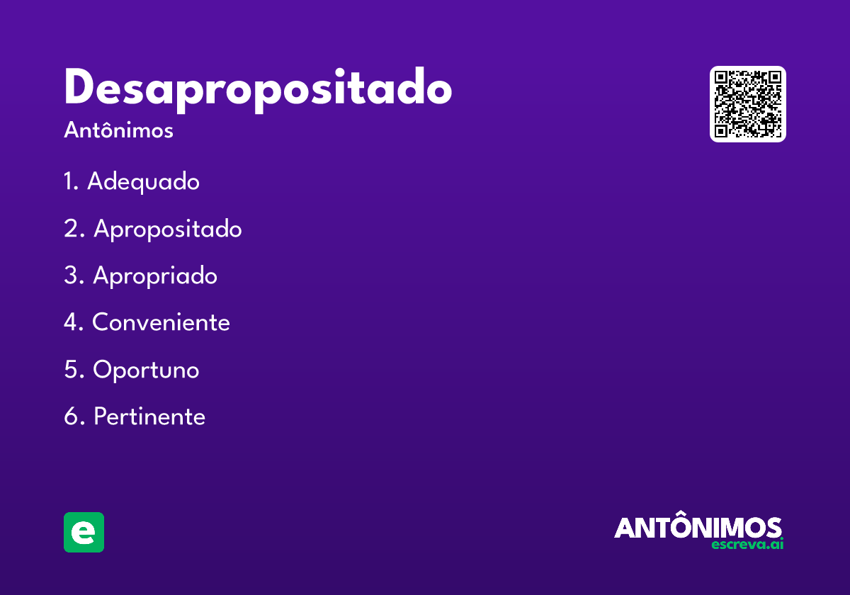 desapropositado
