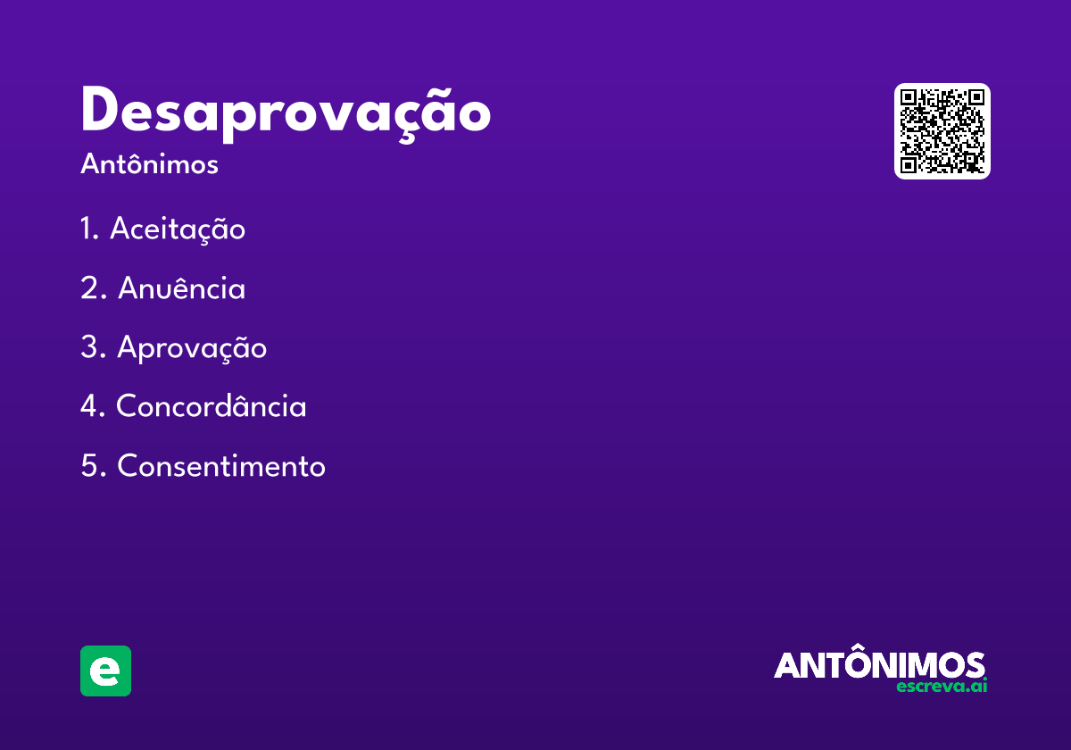 desaprovação