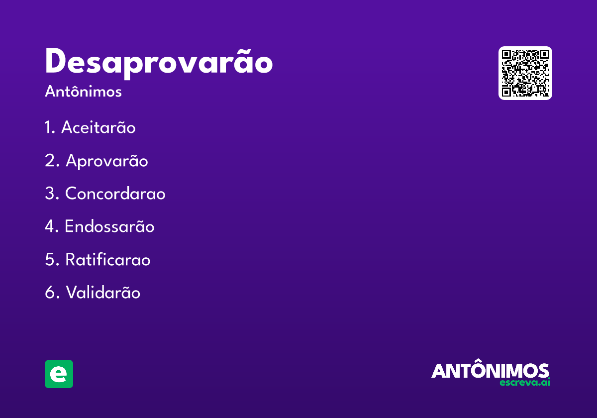 desaprovarão
