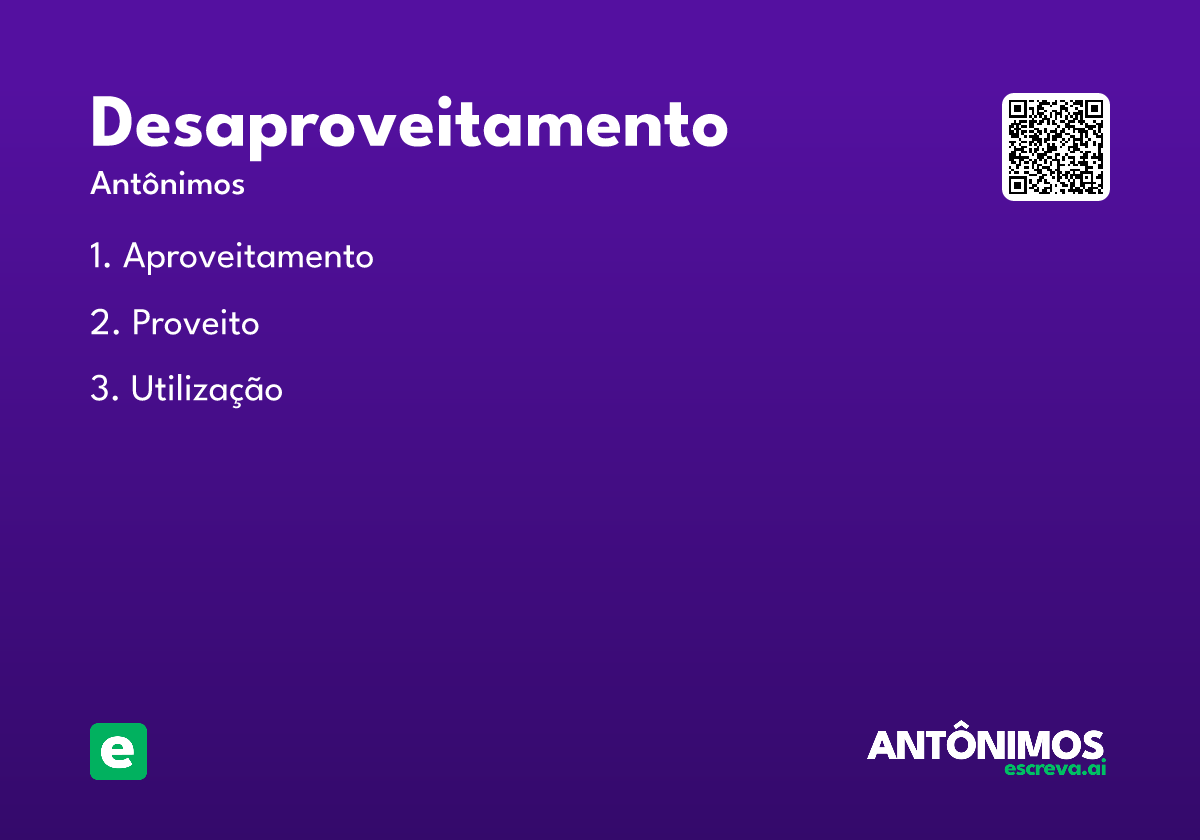 desaproveitamento