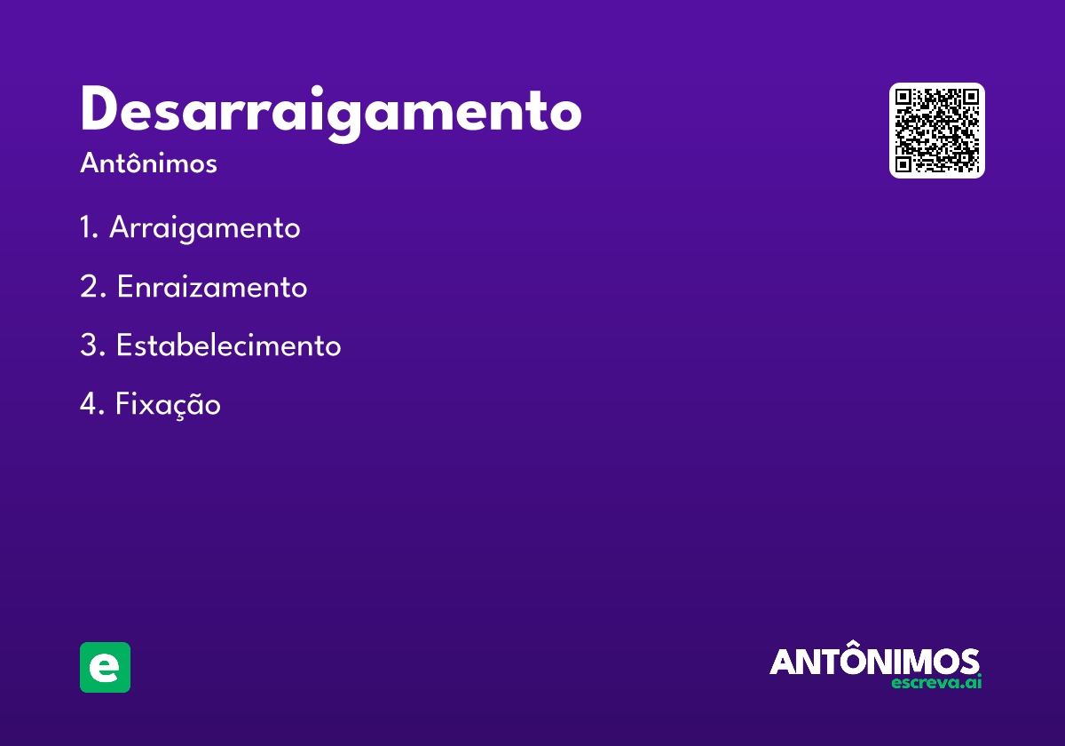 desarraigamento
