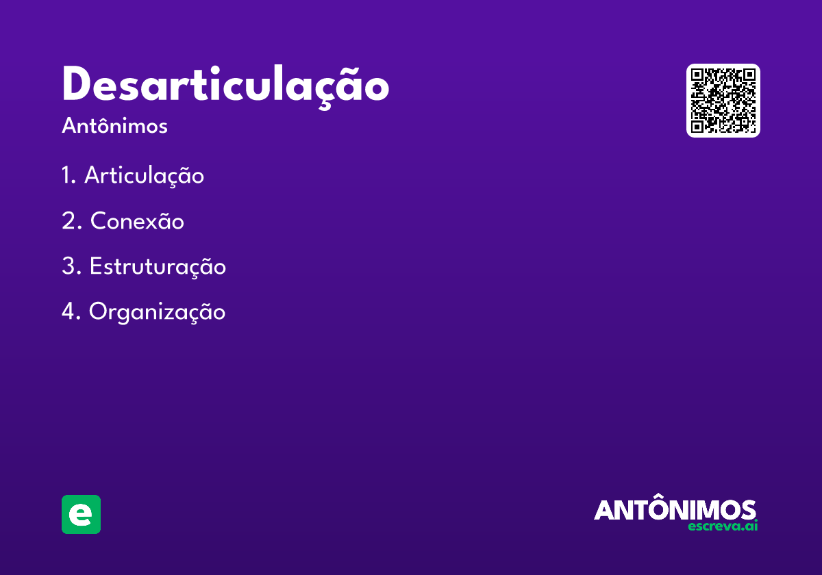 desarticulação