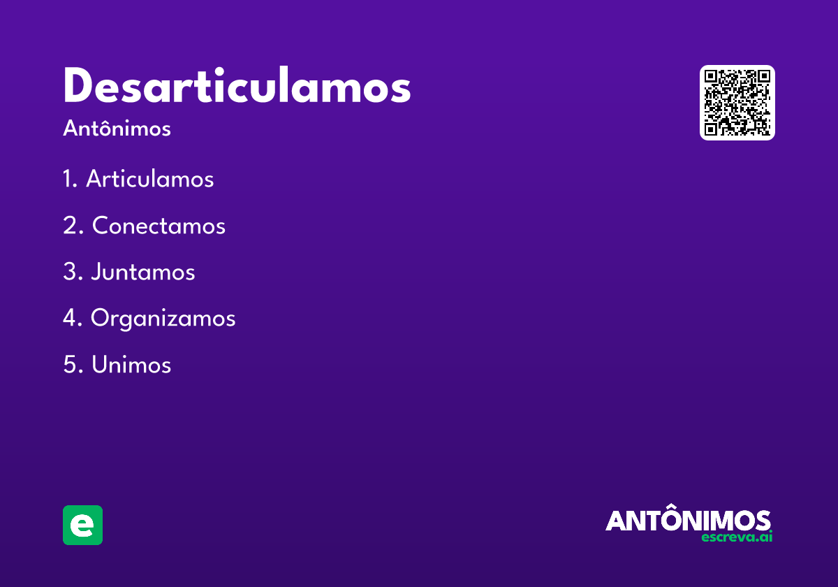 desarticulamos