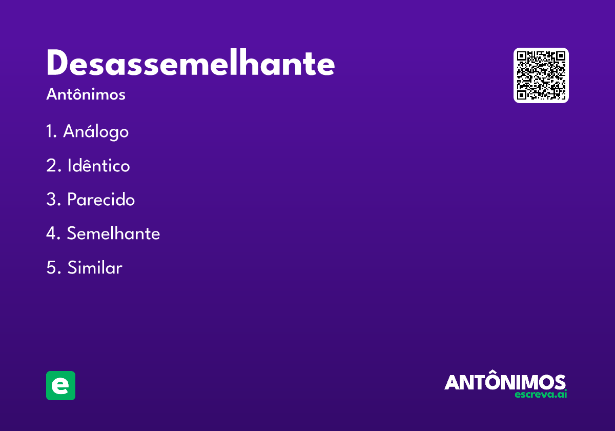 desassemelhante