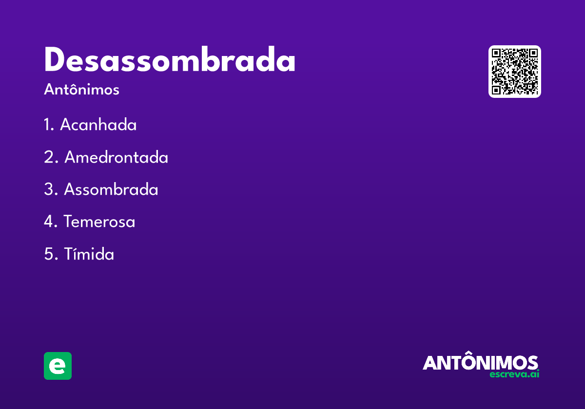 desassombrada