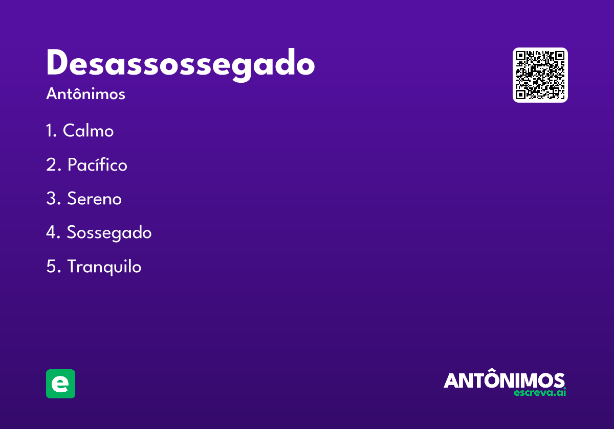 desassossegado