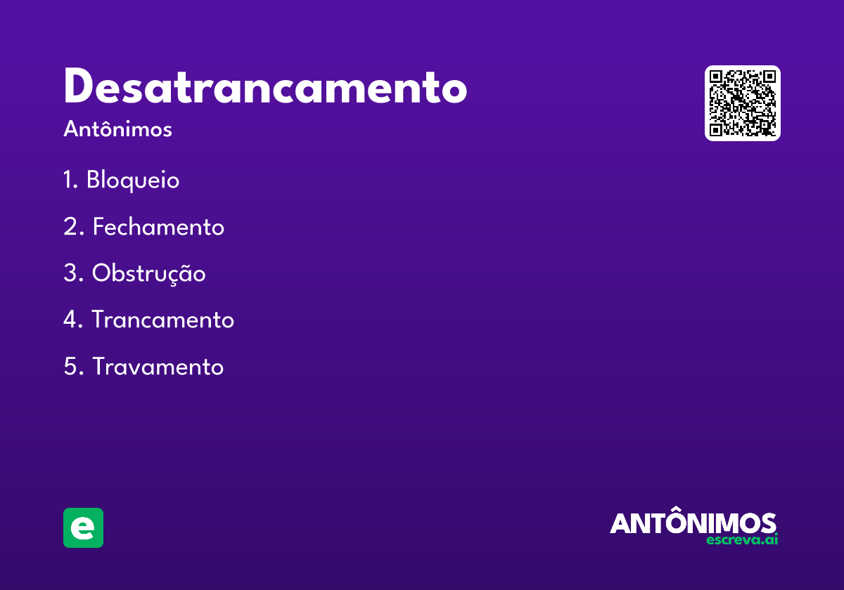 desatrancamento