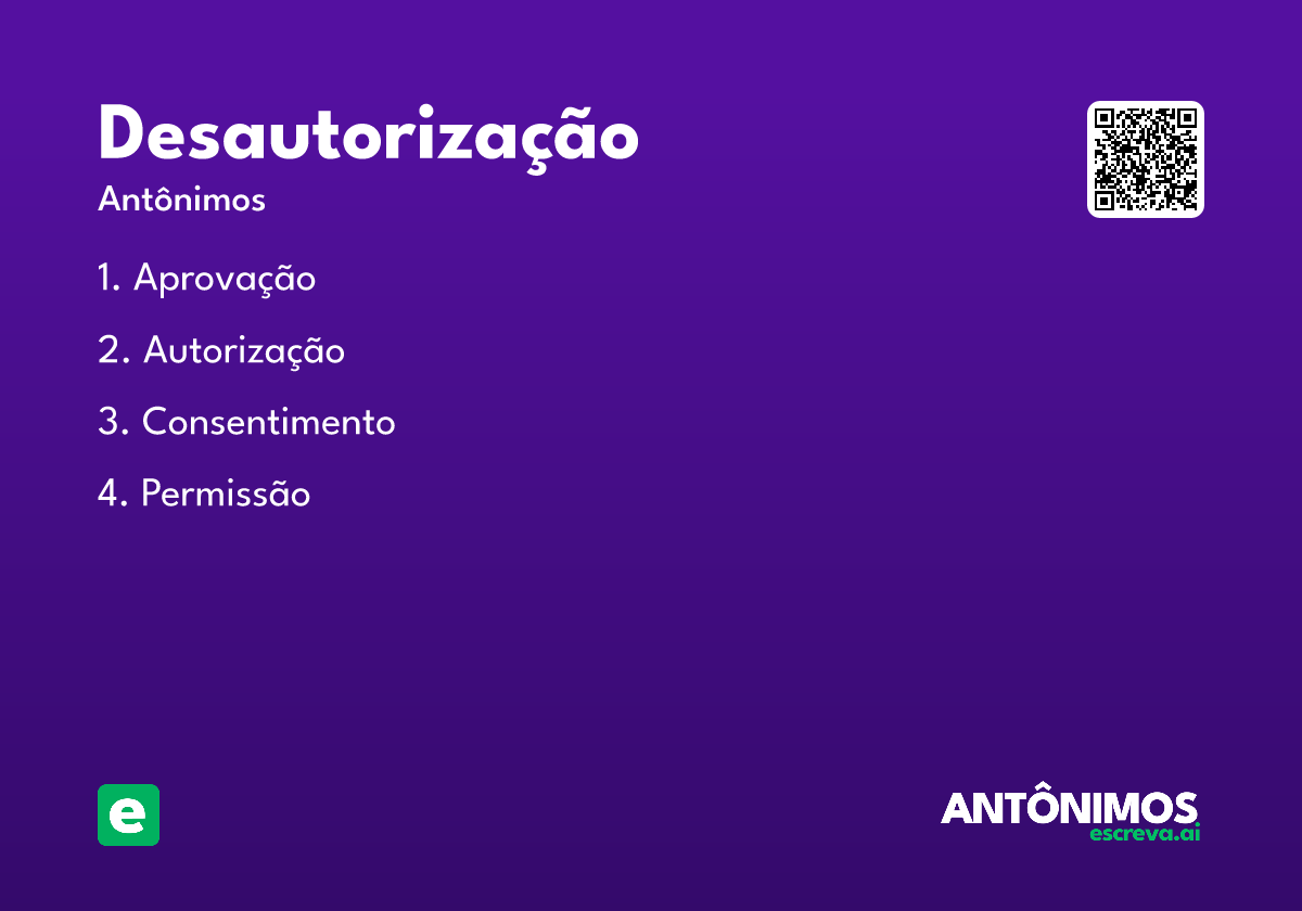 desautorização