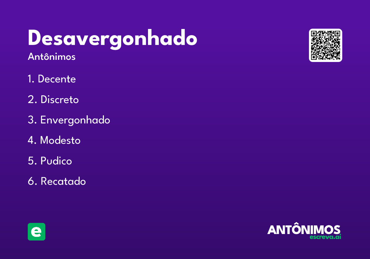 desavergonhado