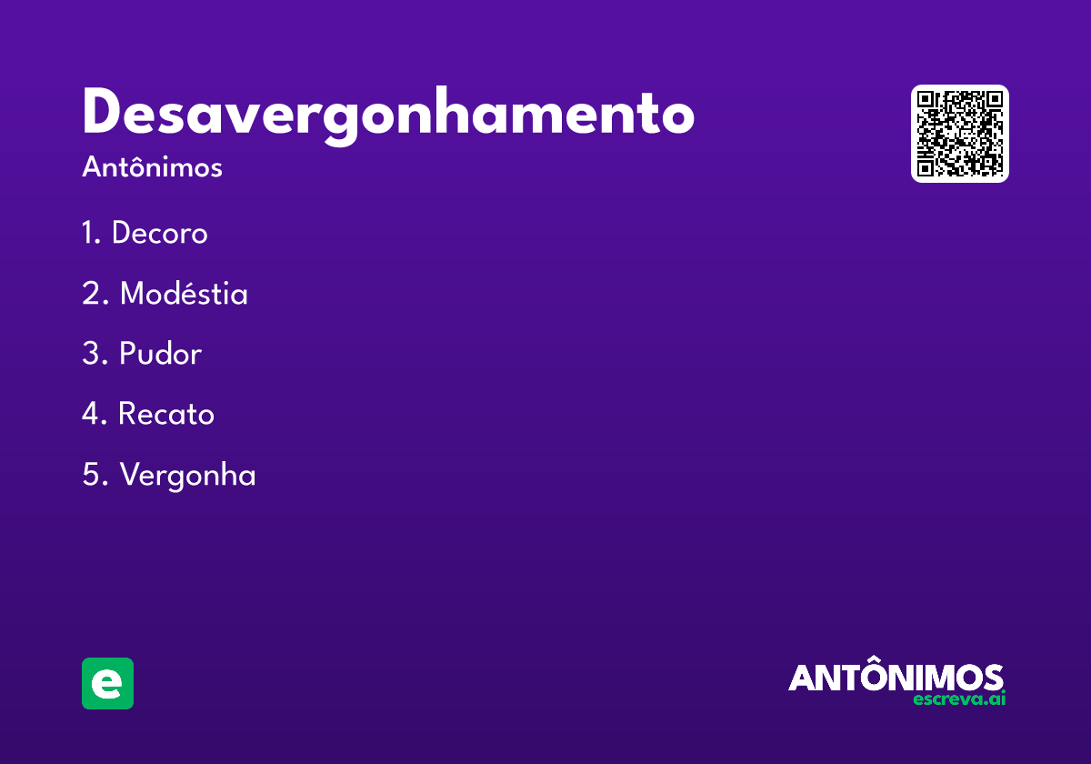 desavergonhamento