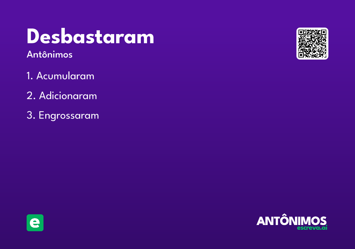 desbastaram