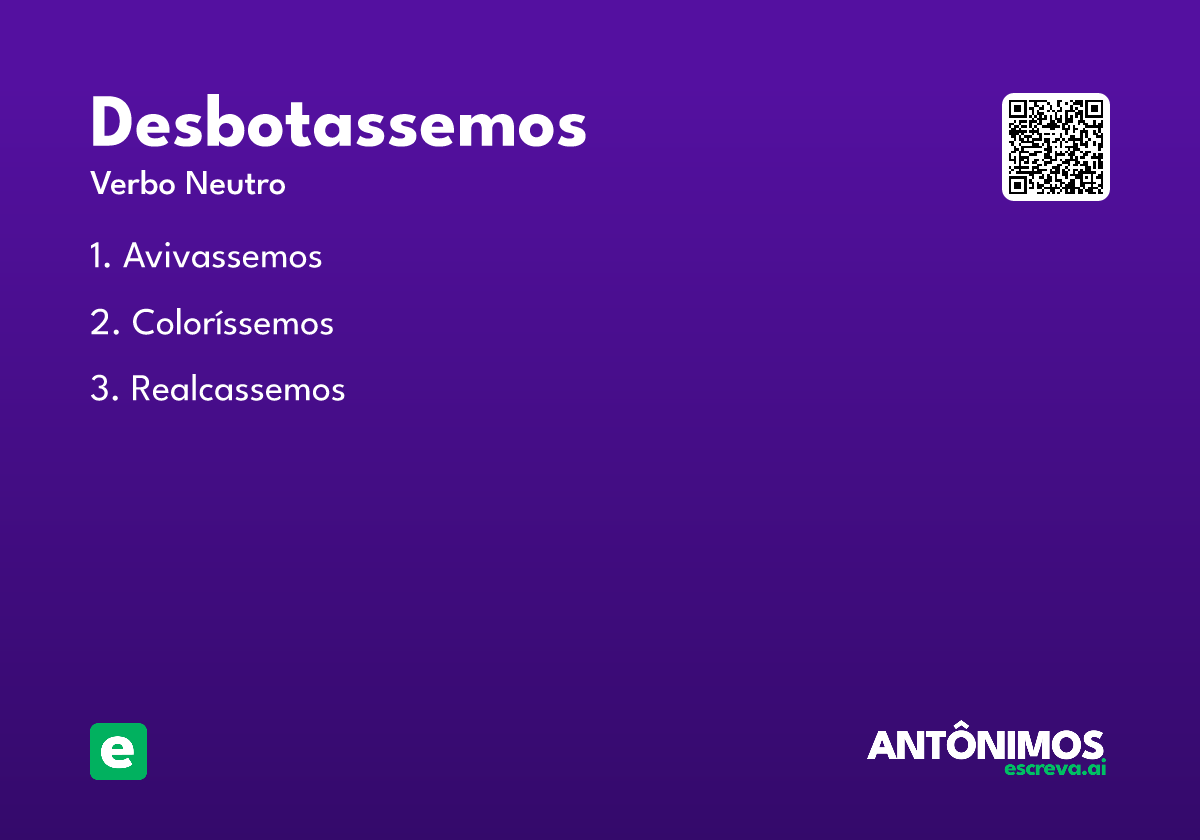 desbotassemos