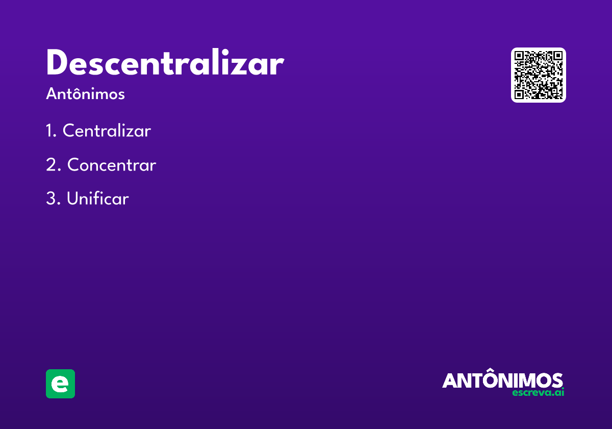 descentralizar