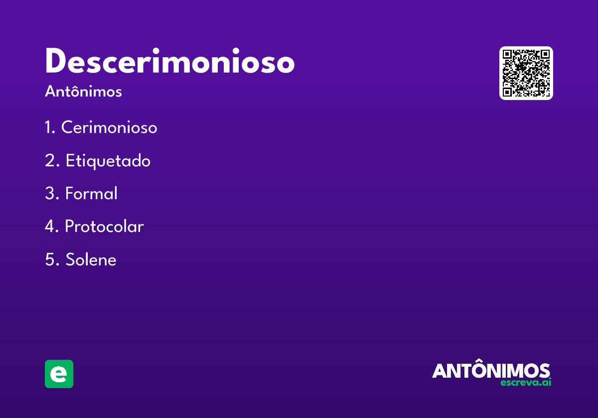 descerimonioso