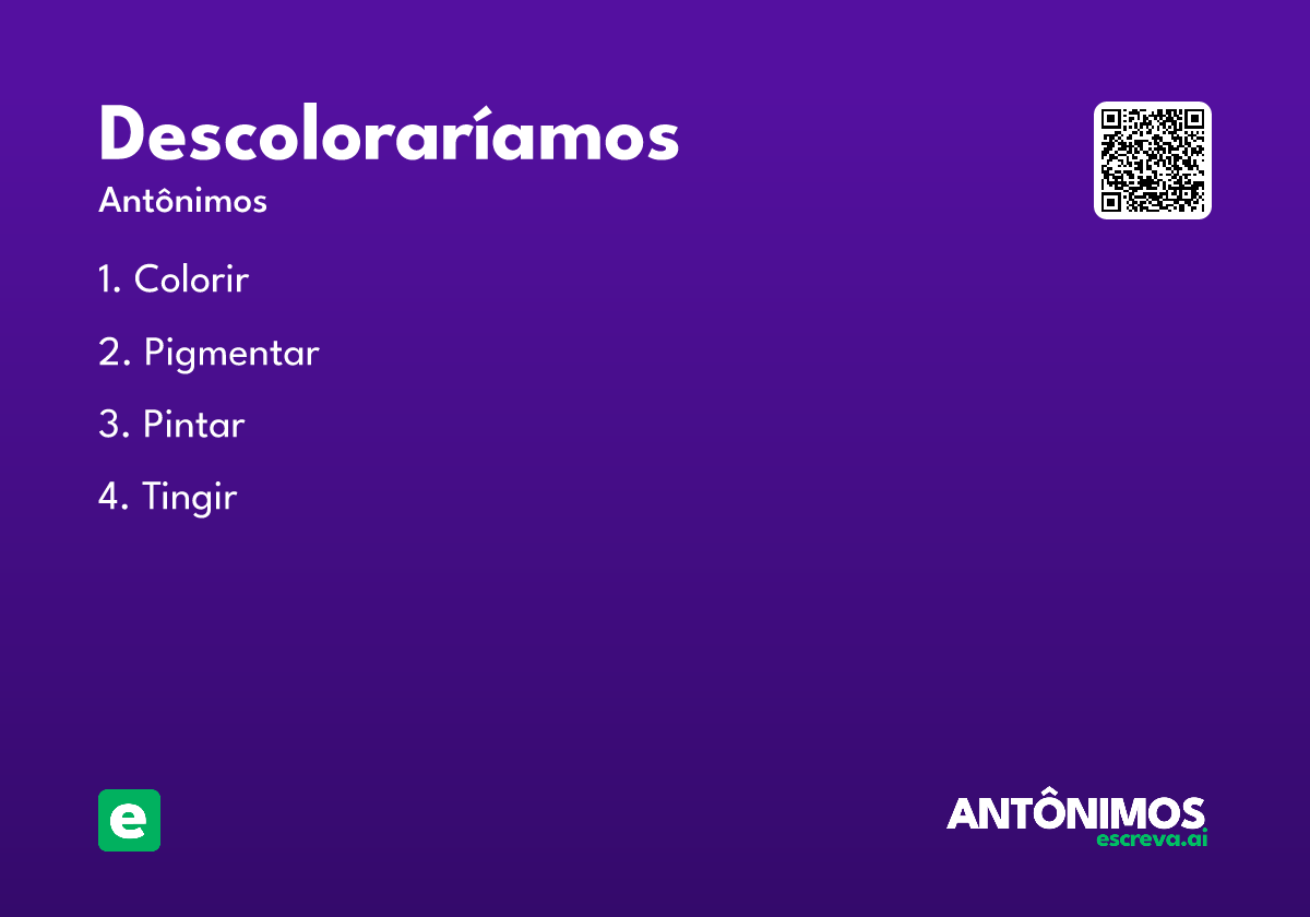 descoloraríamos