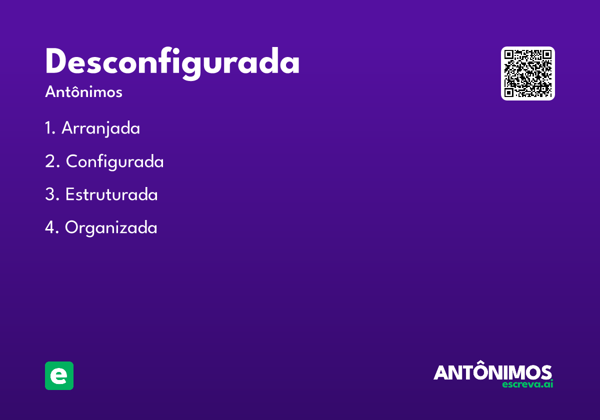 desconfigurada