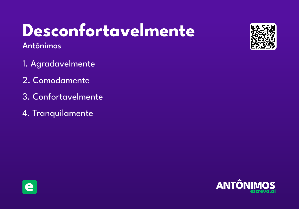 desconfortavelmente