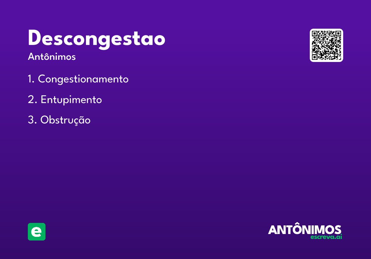 descongestao