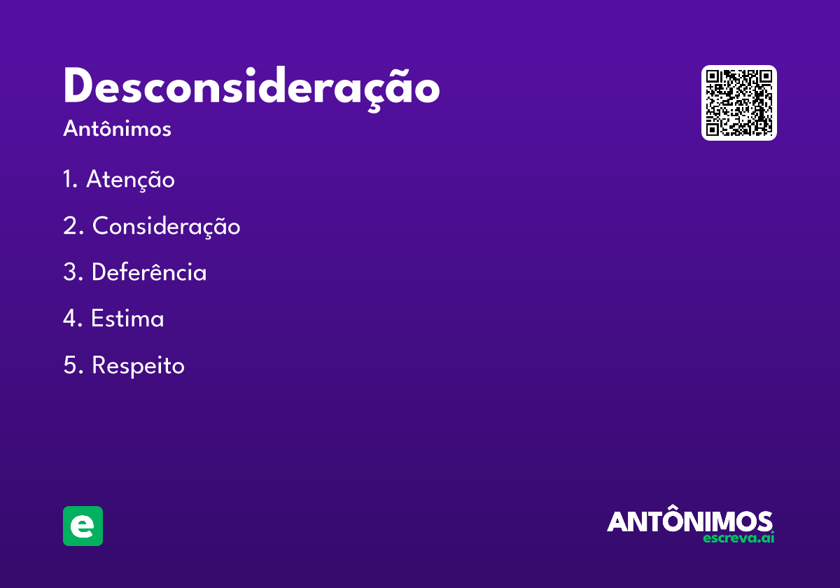 desconsideração