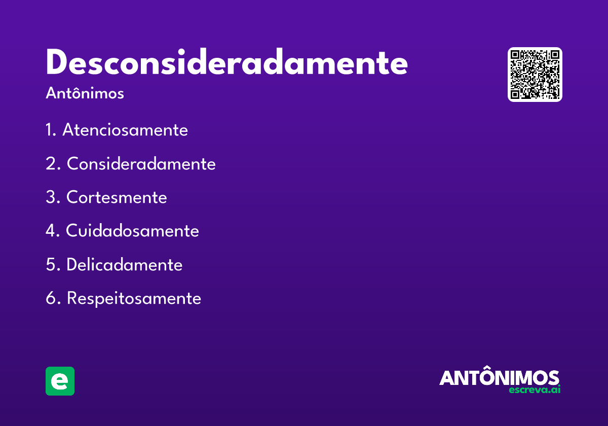 desconsideradamente