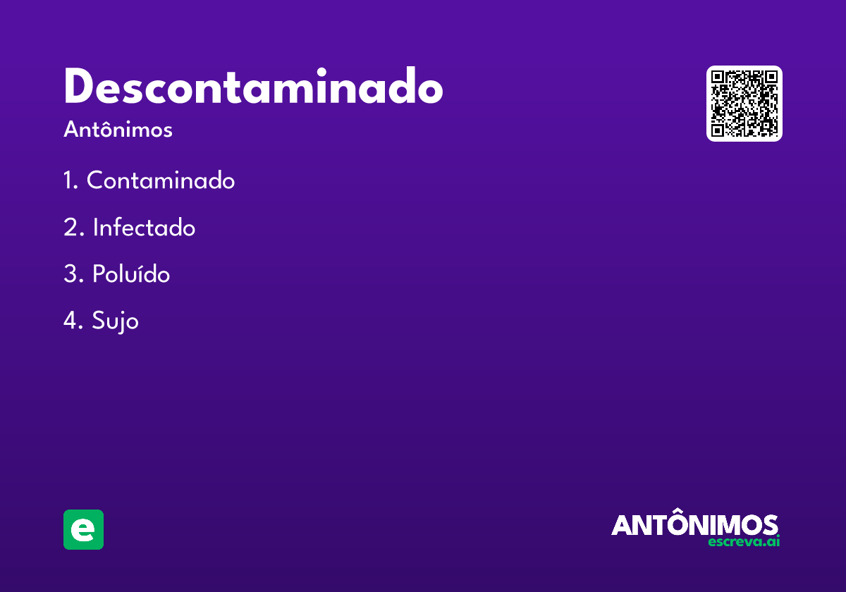 descontaminado