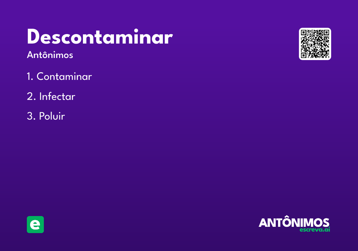 descontaminar