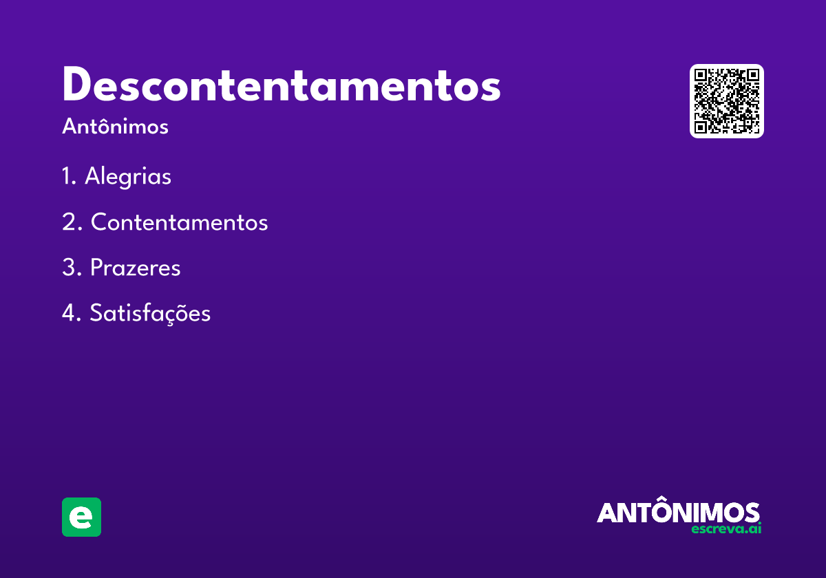 descontentamentos