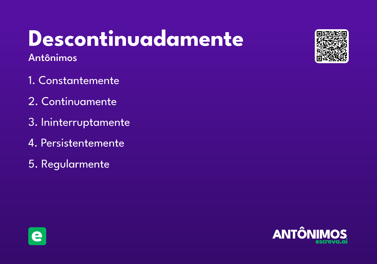 descontinuadamente