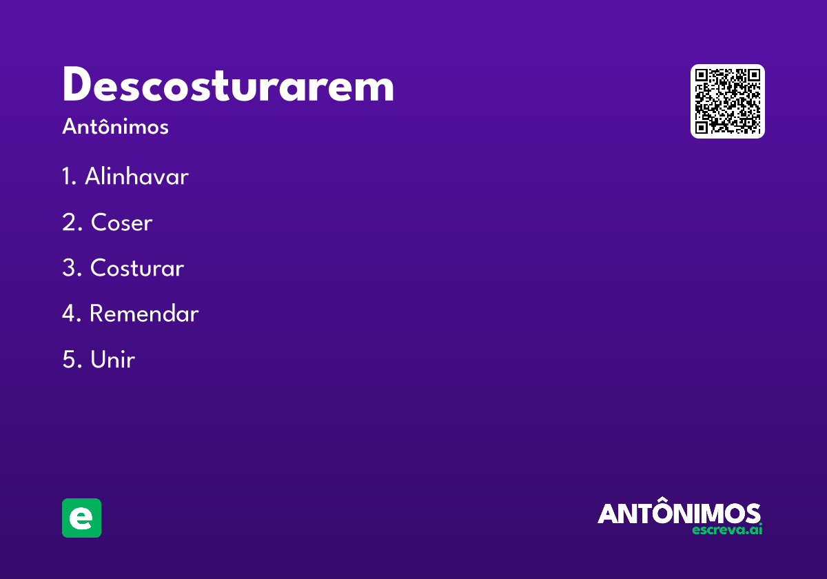 descosturarem
