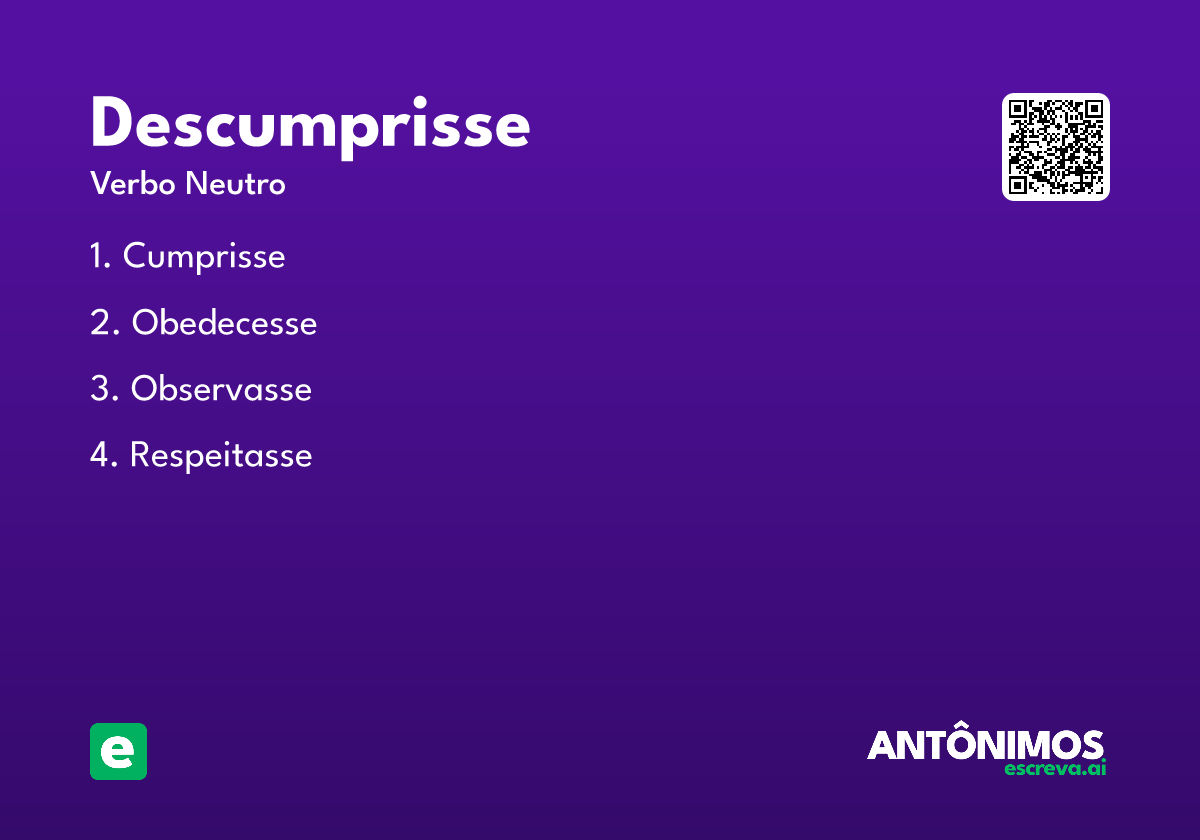 descumprisse