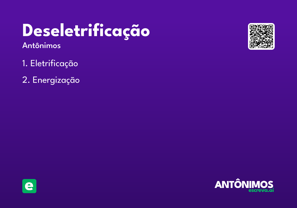 deseletrificação