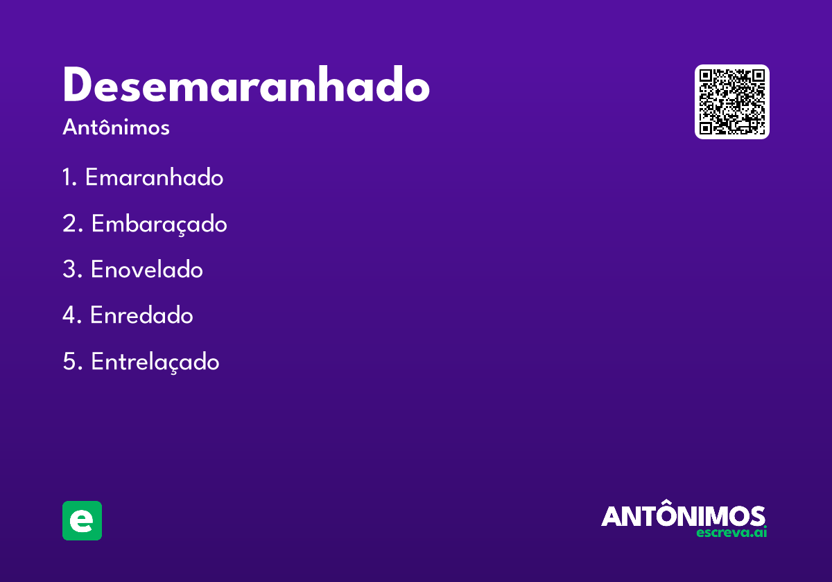 desemaranhado