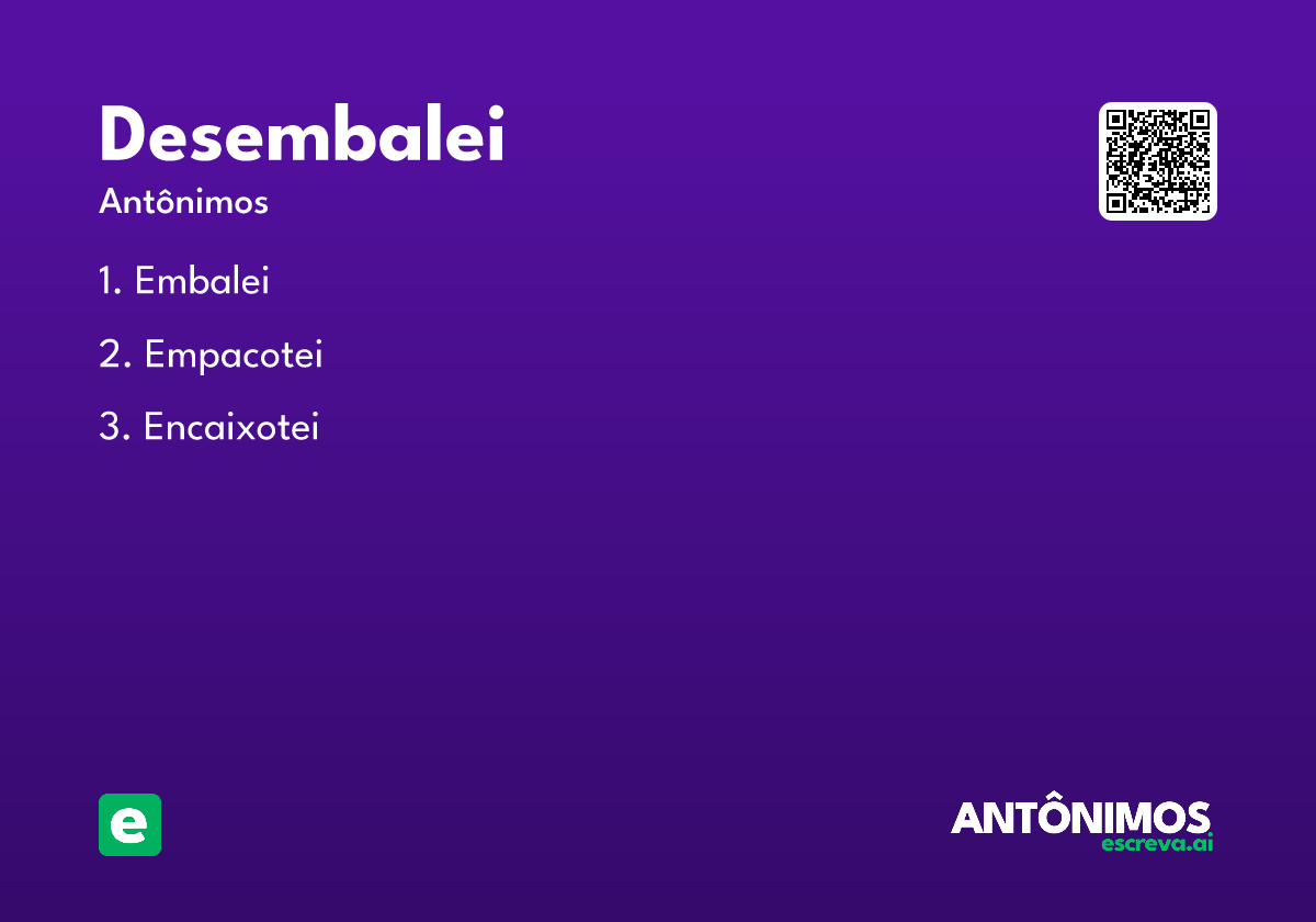 desembalei