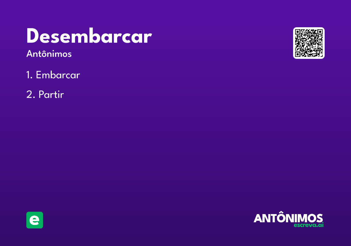 desembarcar