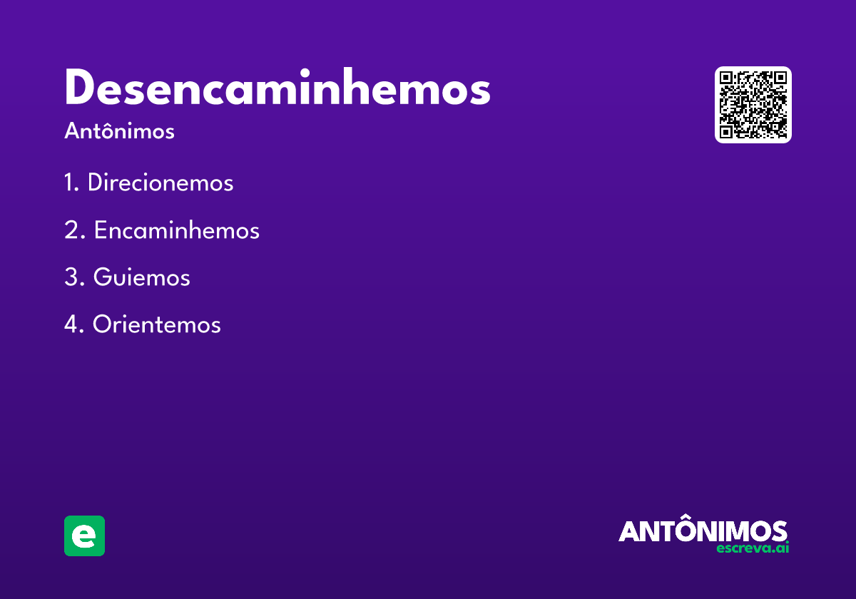 desencaminhemos