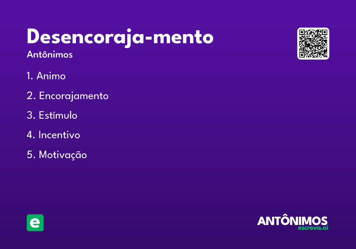 desencoraja-mento
