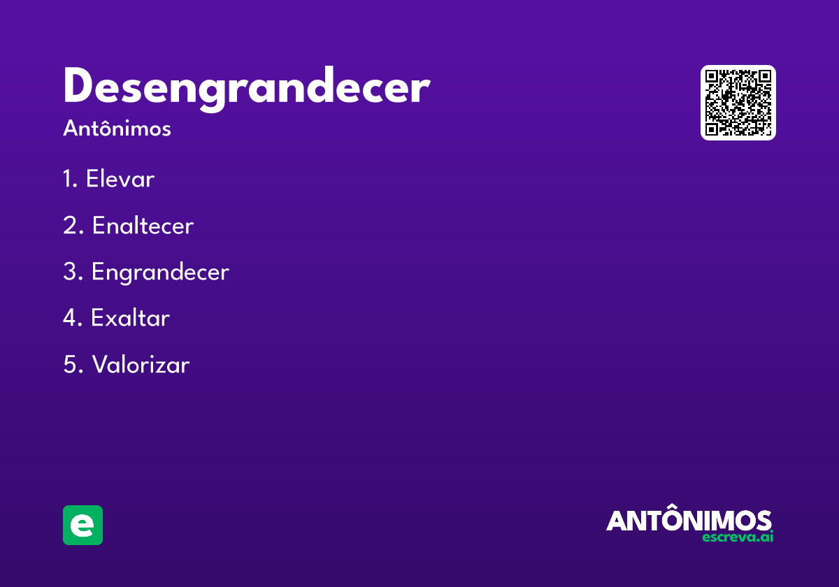 desengrandecer