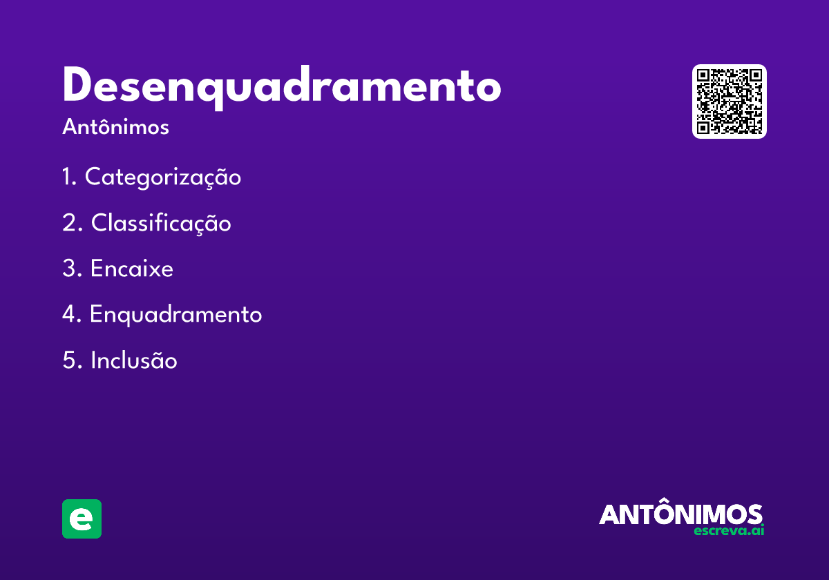 desenquadramento