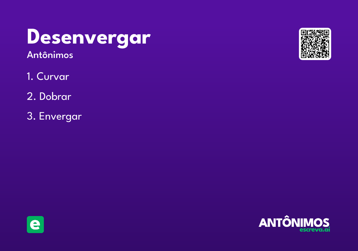 desenvergar