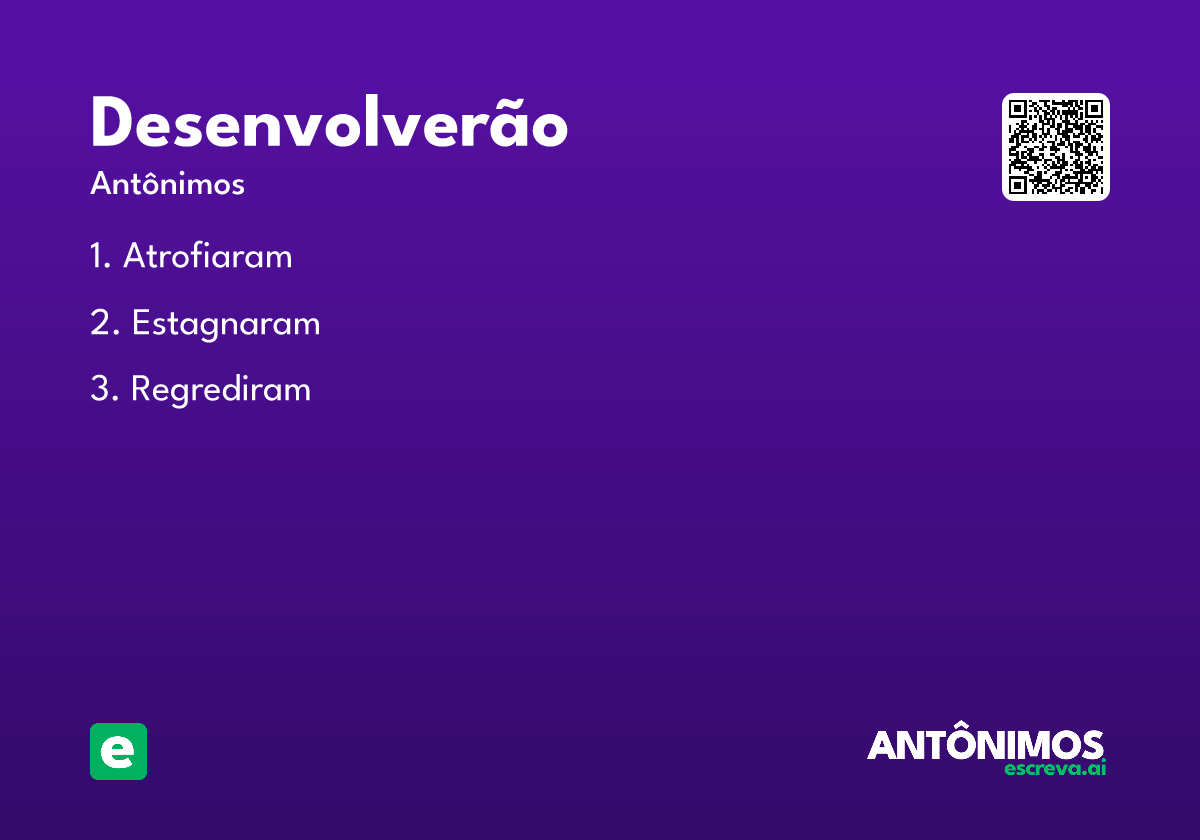 desenvolverão