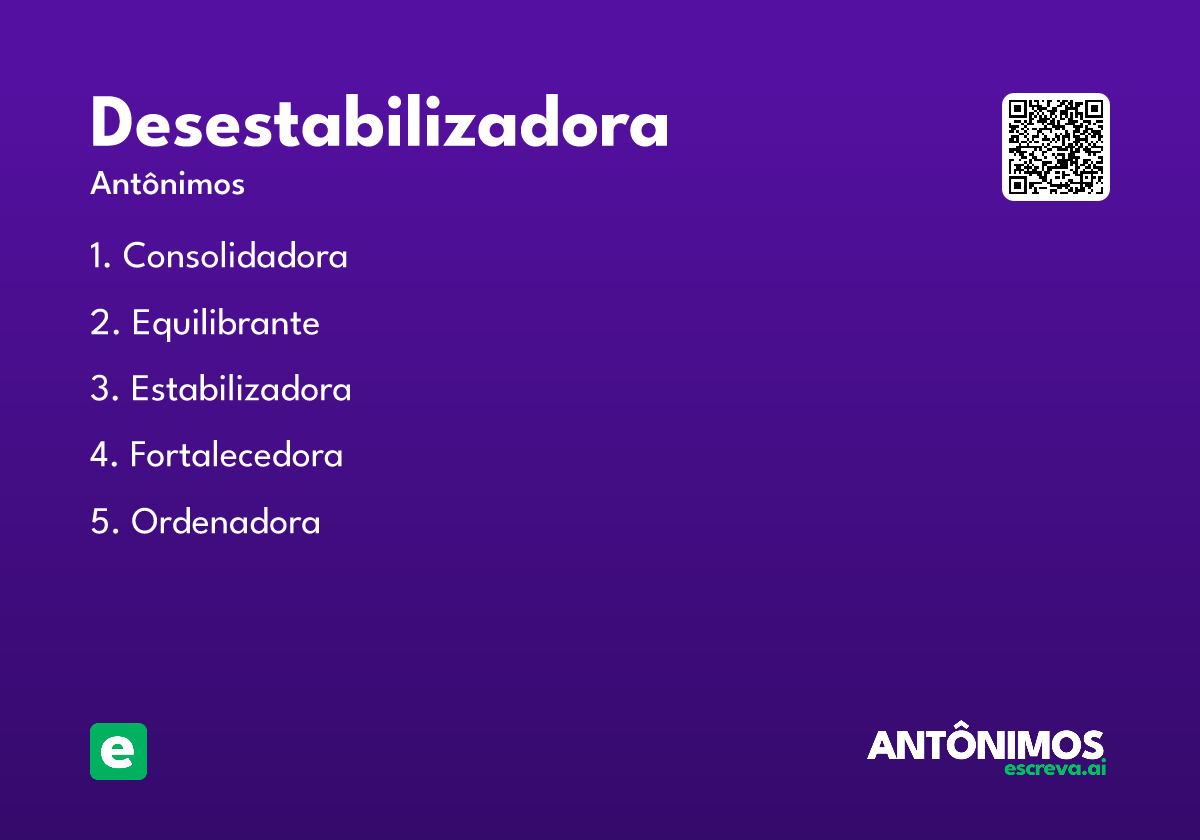 desestabilizadora