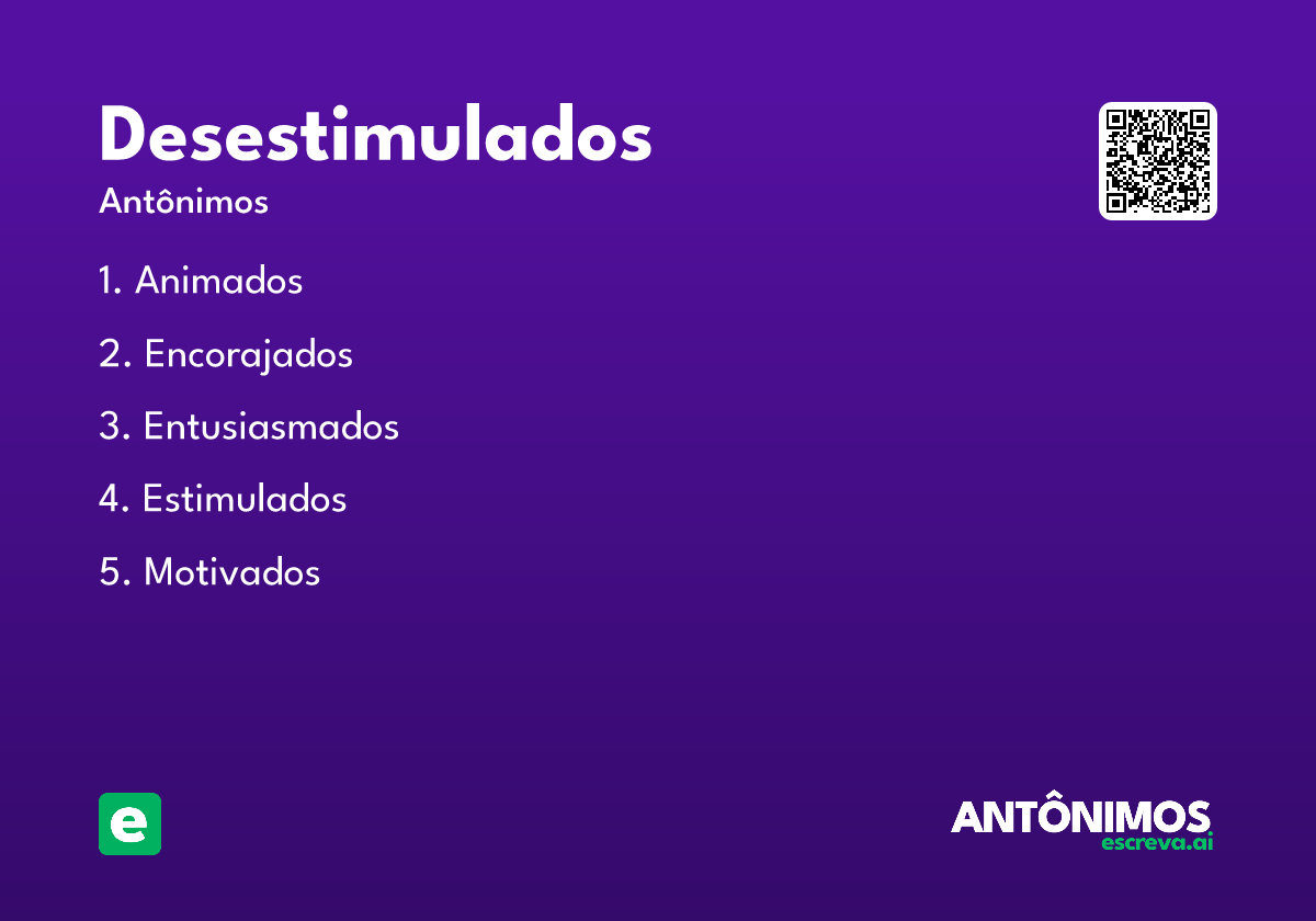 desestimulados