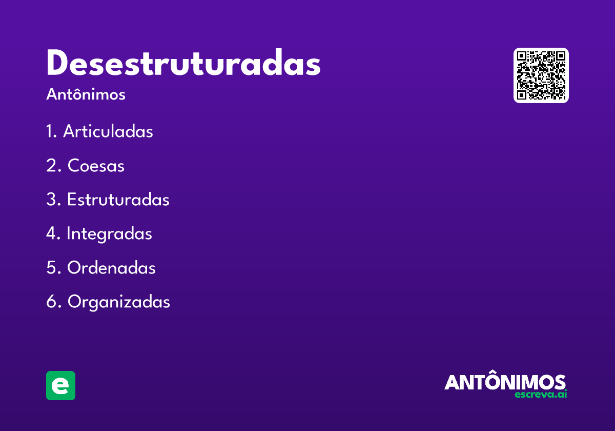 desestruturadas